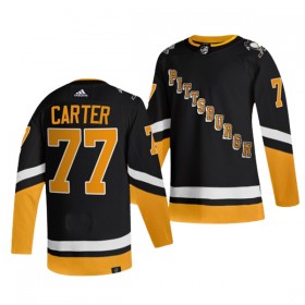 Pittsburgh Penguins Hockeydrakt Jeff Carter 77 Svart Tredje Adidas Authentic - Herre